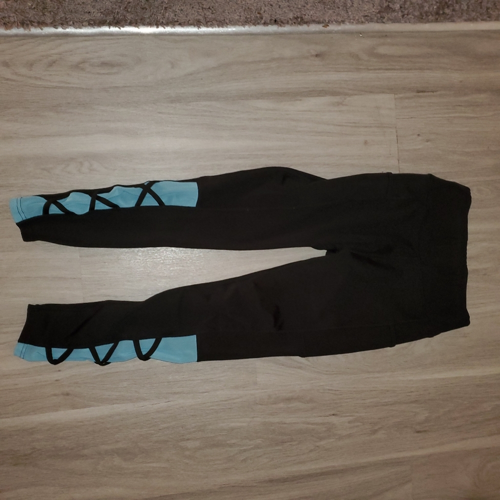Popfit Lily leggings black/blue Small